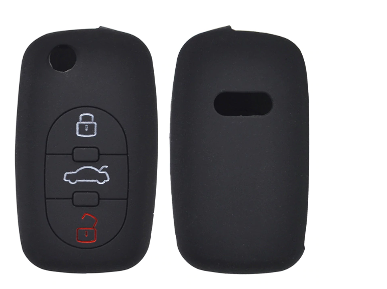 Audi 3 Button Silicone Car Remote Key Fob - Old Spec