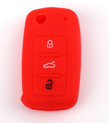 VW 3-Button Key Cover (Old Spec) – Red
