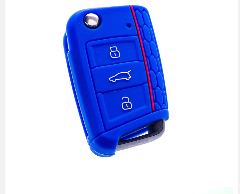 VW 3-Button Key Cover (New Spec) – Blue