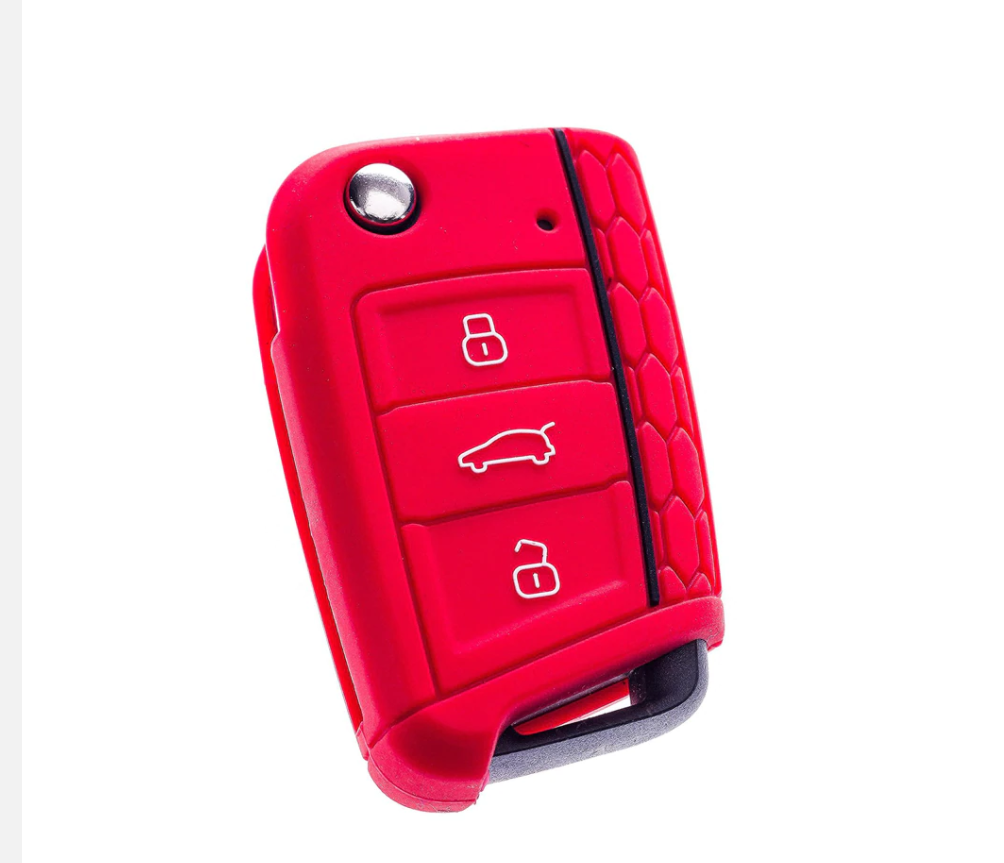 VW 3-Button Key Cover (New Spec) – Red