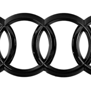 Audi 4-Ring Rear Boot Badge 216mm – Gloss Black