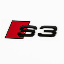 Audi S3 Rear Boot Badge – Gloss Black (8L / 8P / 8V)