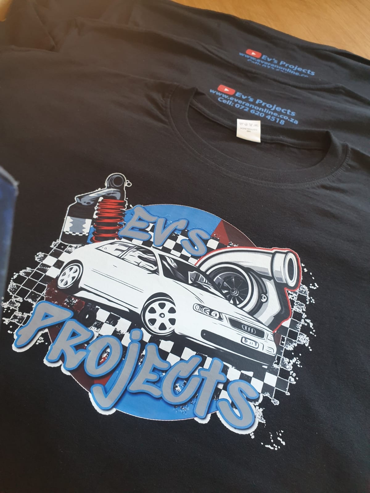 Ev's Projects T-Shirt – Black - Image 2