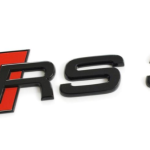 Audi RS3 Rear Boot Badge – Gloss Black (8V)