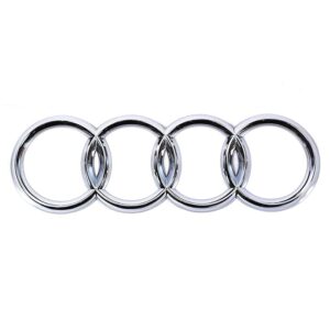 Audi 4-Ring Rear Boot Badge 175mm – Gloss Chrome