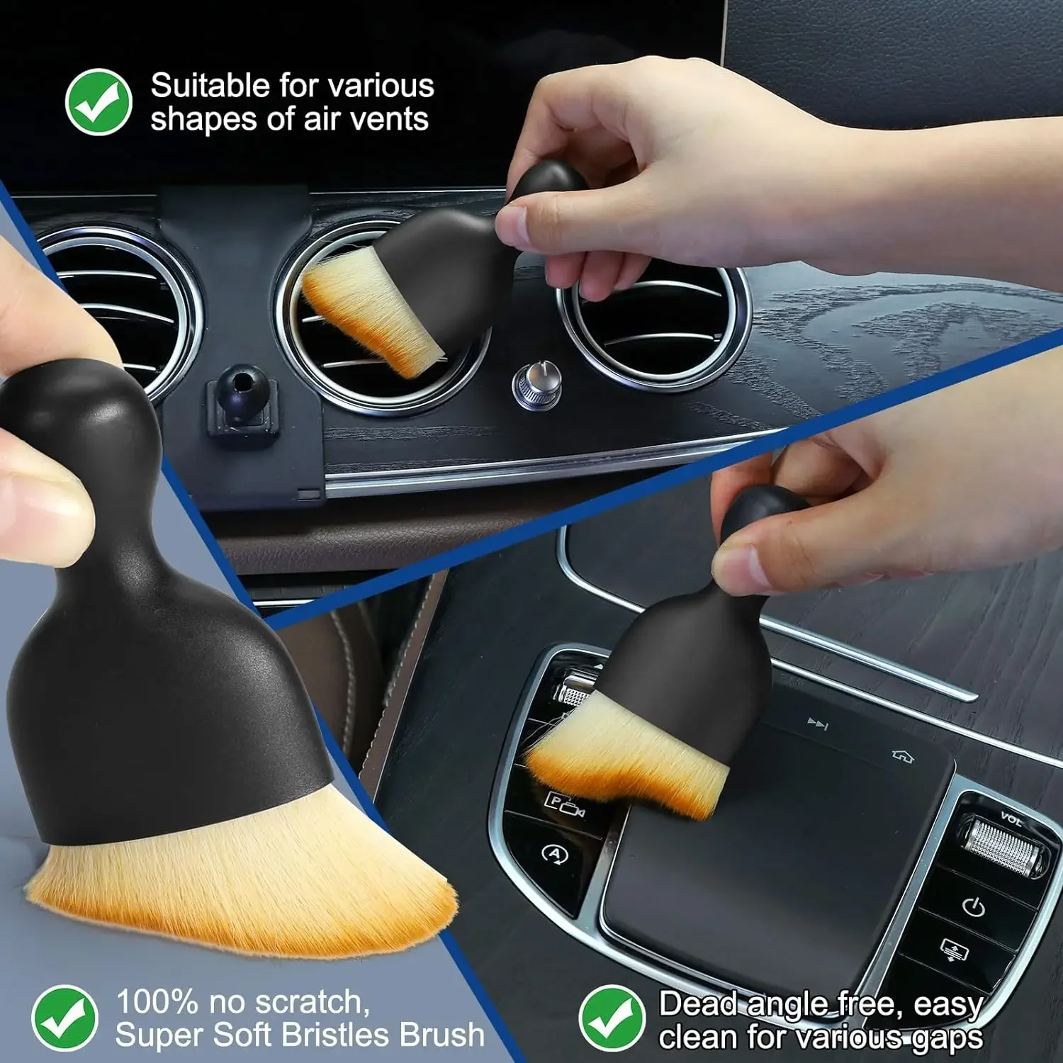 Audi & VW Detailing Brush Set – 6-Piece Interior & Exterior Kit - Image 2
