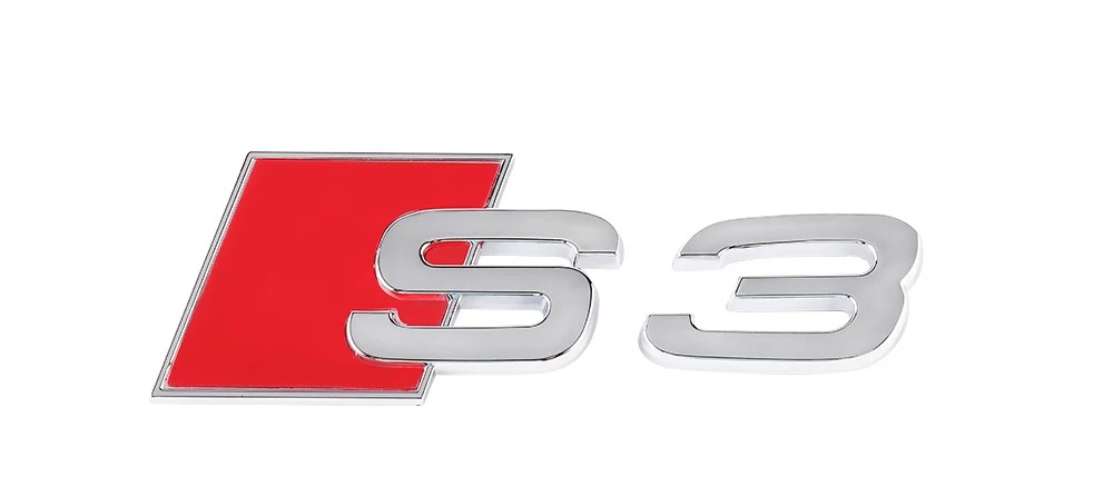 Audi S3 Rear Boot Badge – Gloss Chrome