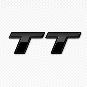 Audi TT Rear Boot Badge – Gloss Black (MK1 8N / MK2 8J / MK3 8S)