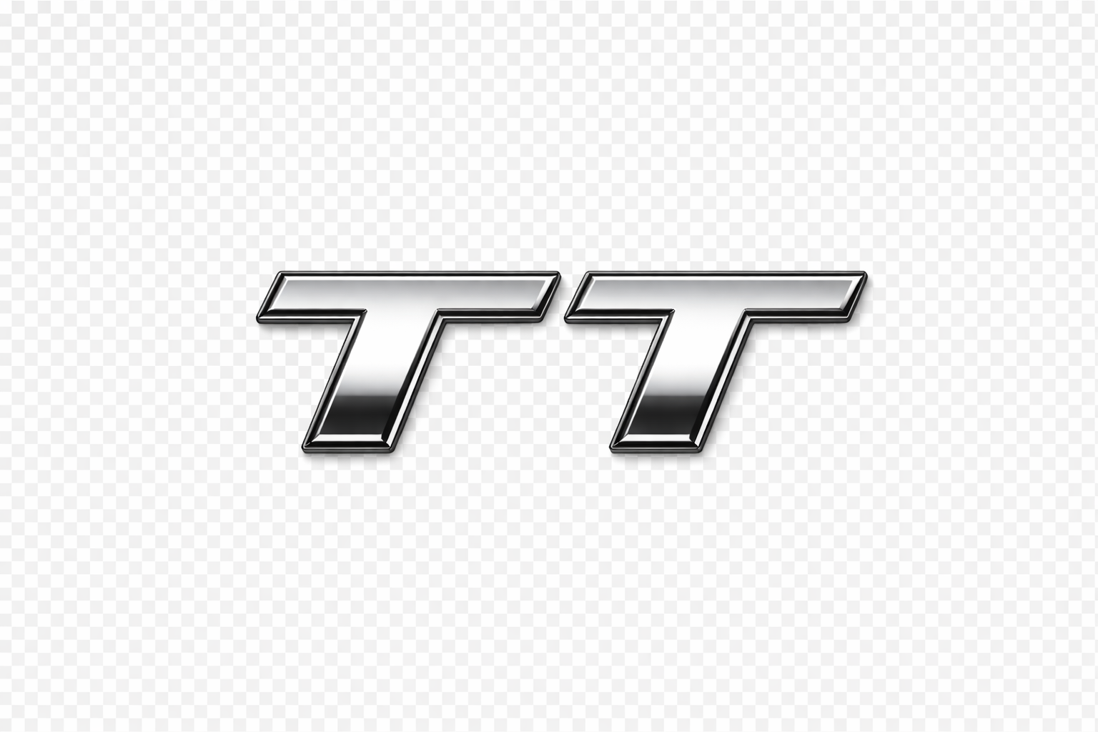 Audi TT Rear Boot Badge – Gloss Chrome (MK1 8N / MK2 8J / MK3 8S)