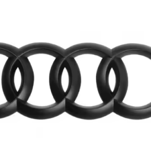 Audi 4-Ring Rear Boot Badge 216mm – Matt Black