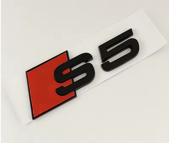 Audi S5 Rear Boot Badge – Gloss Black