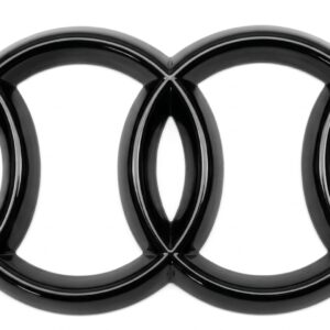 Audi 4-Ring Rear Boot Badge 192mm – Gloss Black